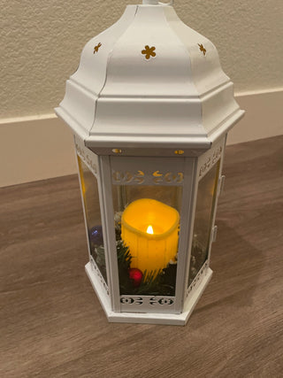 White Christmas lantern decoration RSV|122795