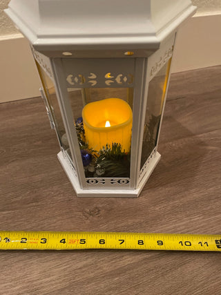 White Christmas lantern decoration RSV|122796