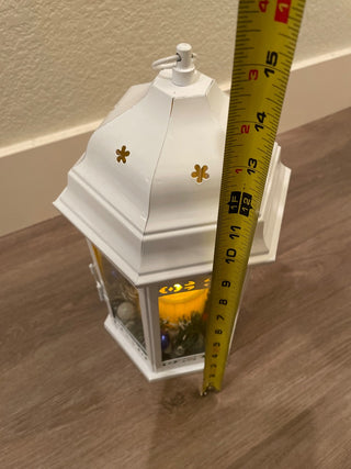 White Christmas lantern decoration RSV|122797