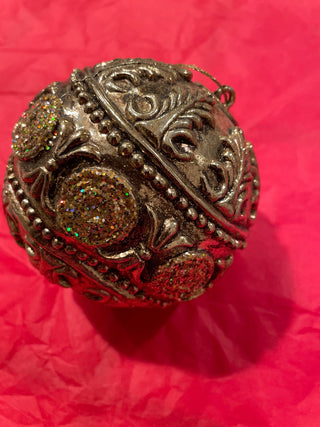 Large gold glitter ornament RSV|123322