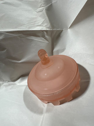 Vintage Pink Depression Glass Jester Candy Dish RCD|124443