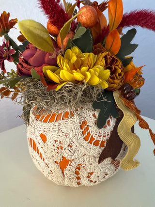 Fall lace, pumpkin|124650