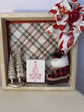 We wish you a merry Christmas shadowbox RCD|124677