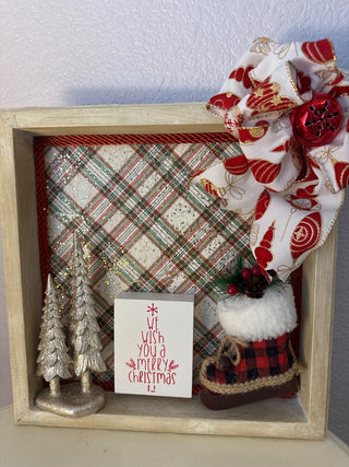 We wish you a merry Christmas shadowbox RCD|124678