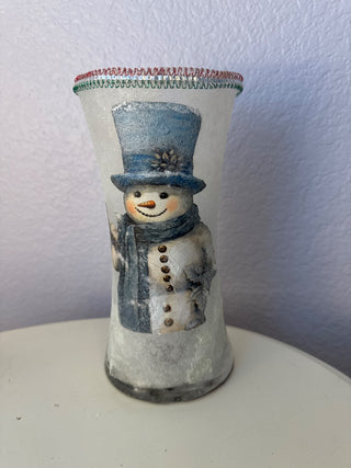Snowman votive holder|124755