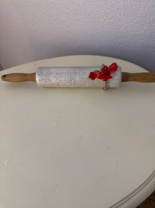 Snowflake vintage rolling pin RCD|124765