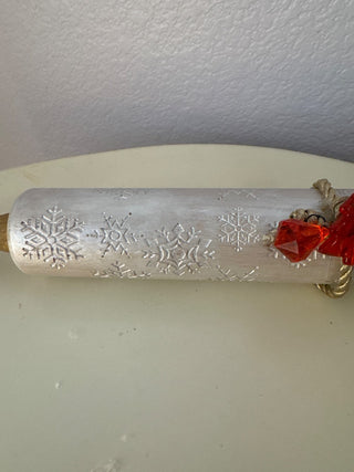 Snowflake vintage rolling pin RCD|124767