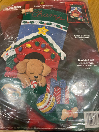 Bucilla Puppy Stocking Kit MTS|125035