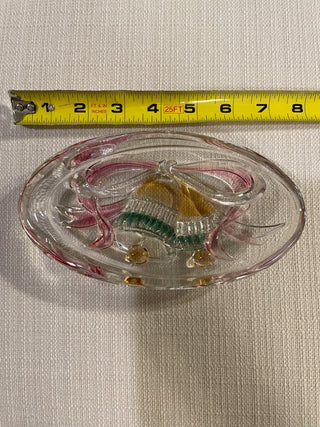 Vintage Mikasa Glass Candy Dish: Pastel Bell Design RSV|127727