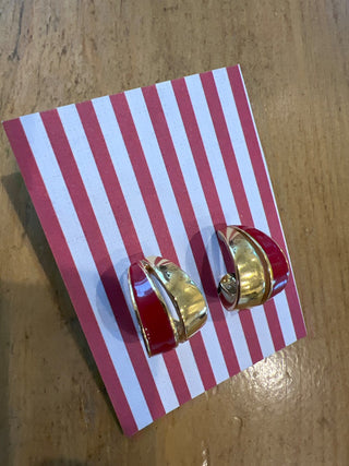 Gold/Red Monet Clip-Ons MTS|127852