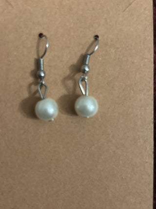 Single pearl dangle earrings MTS|130927