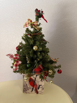 Cardinal Christmas tree with LED lights  RCD|130990