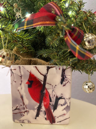 Cardinal Christmas tree with LED lights  RCD|130992