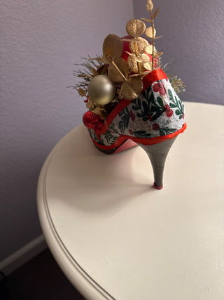 Christmas high heels shoe|136035