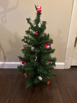 Table Top Artificial Tree with Ornaments   MTS|138524