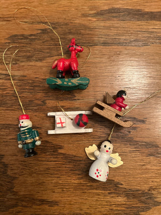 Mini Wood Ornaments, Set of 5    MTS|138543