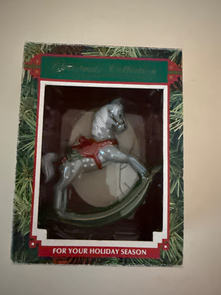Vintage rocking horse ornament RCD|139237