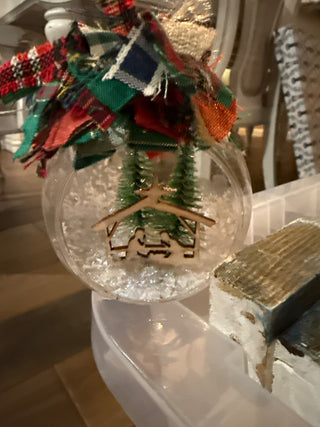 Handmade glass ornament nativity RCD|140332