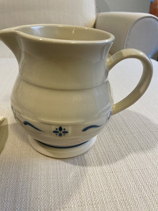Longaberger Pottery Woven Traditions 6" Pitcher,RSV Made in USA|142637