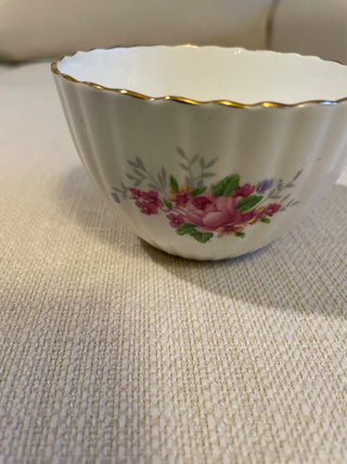 Radfords China Ribbed  Open Sugar Bowl Vintage RSV|142641