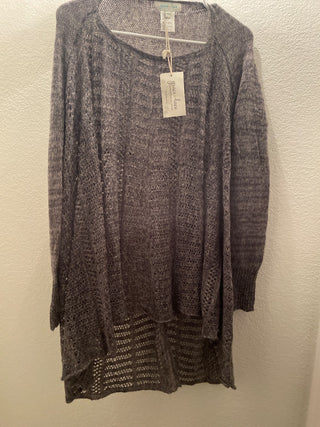 Lace and Grace  gray sweater s/m RSV|145343