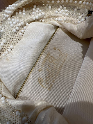 White Cordés Beaded Purse MTS|145364