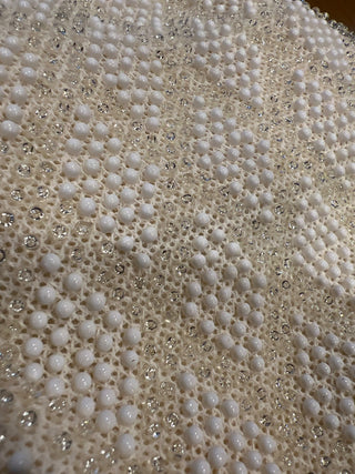 White Cordés Beaded Purse MTS|145365