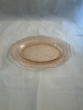 11” Pink depression glass platter made by Federal glass in the 1930’s|146504