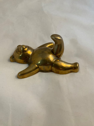 Vintage brass bear wall hook|146531