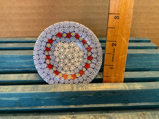 Murano style Millefiori glass dish 21/2” MTS|159234