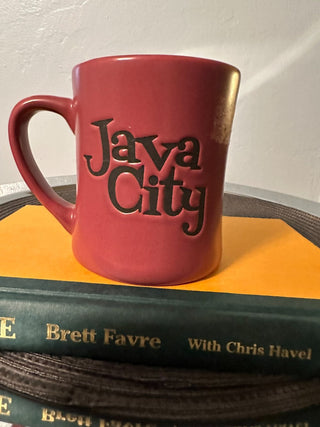 Mug Java City Relief Lettering MTS