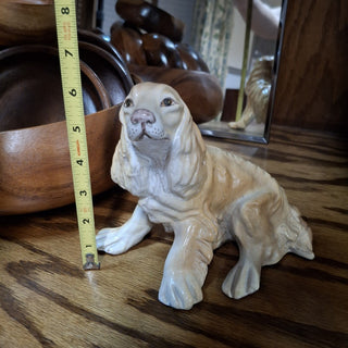 Vtg Cocker Spaniel Ceramic Figurine Made in Italy MTS *|142986