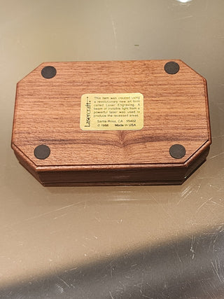 Covered Walnut Box Lasercraft RSV|71261