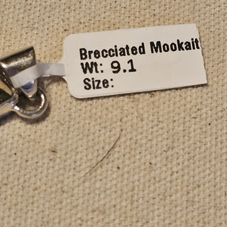 .925  brecciated mookaite pendant|90721
