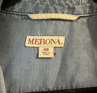 Merona cartigain fauz jean XS rsv|70235