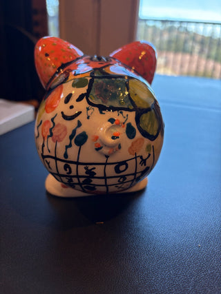 Ceramic Piggy Bank - multi colored|118433