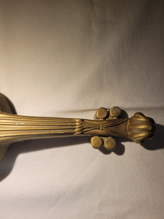 1950's Chalkware Violin Wall Shelf 23" Tall RCD|99355