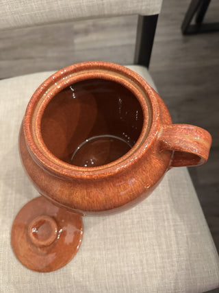 Vintage Stoneware Bean Pot with Lid MTS|105071