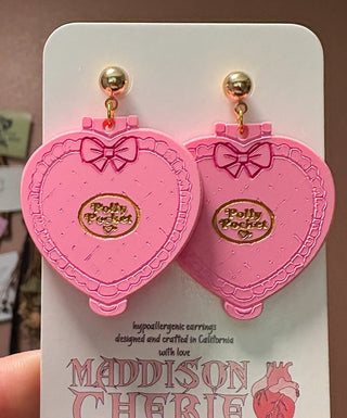 Polly Pocket Heart Earrings MTS