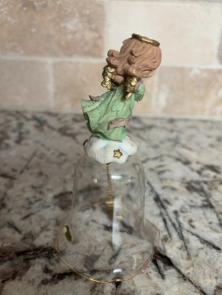 Vintage Precious Moments Musical Angel Bell Harp