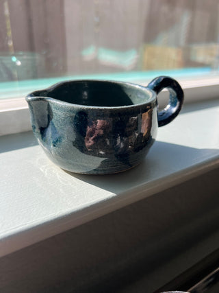 Handmade vintage ceramic small pitcher|63334