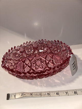 Vintage Cranberry Dish Fostoria #1704 Rosby-K|50568