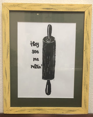 They See Me Rollin’ Print Yellow Frame MTS|145625