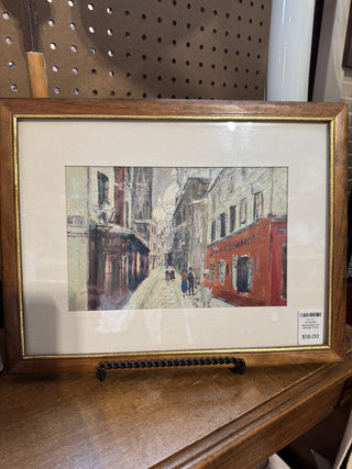 M Utrillo Montmatre in Winter Print ~13x10” MTS