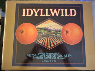 Idyllwild Authentic Citrus Farm Crate Label EC041 MTS|100297