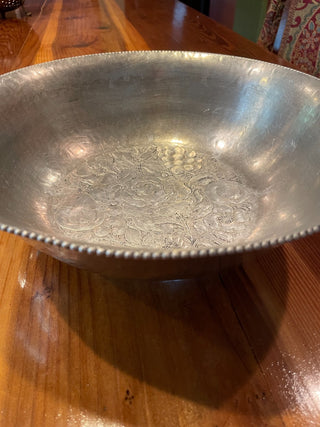 VNTG Aluminum Bowl/ Flower Forged~MTS|114653