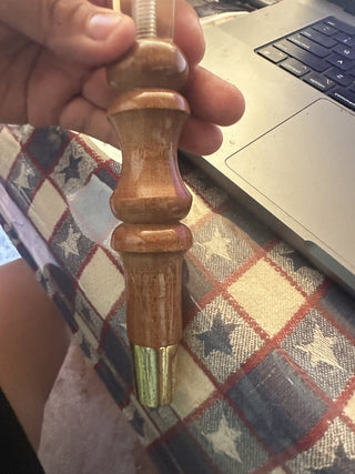 Vintage New Castle Brown Ale Tap Handle Lucite Wood Beer Man Cave Tavern Bar #47 VV MTS