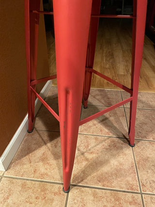 Red Metal 30" Stool ~MTS|111370