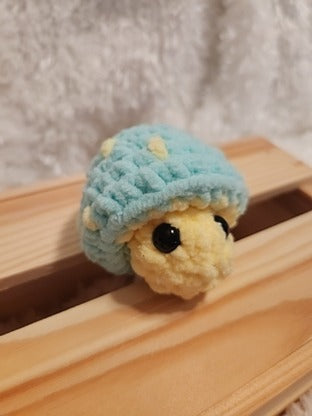 Mushroom Fidget Popper: mint green, yellow