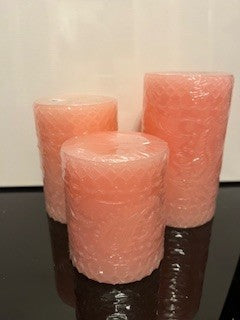 #1573 Battery Pillar Candles 3-Set  NIS